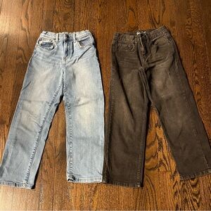 Jumping Beans & Wonder Nation Boys Jeans Light Blue & Gray Black Relaxed Size 8